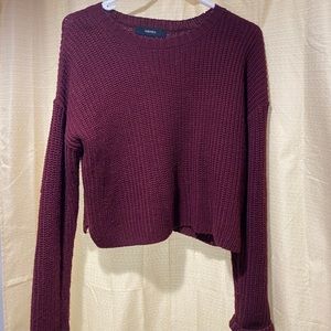 Maroon sweater, super soft and comfortable